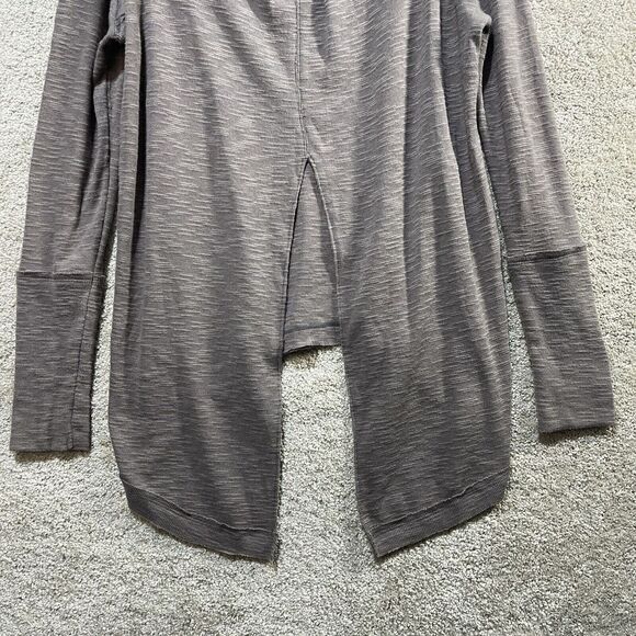 Free People Gray Tunic Women's XS Split Back Cowl Neck Long Sleeve Pullover Top - Picture 9 of 10
